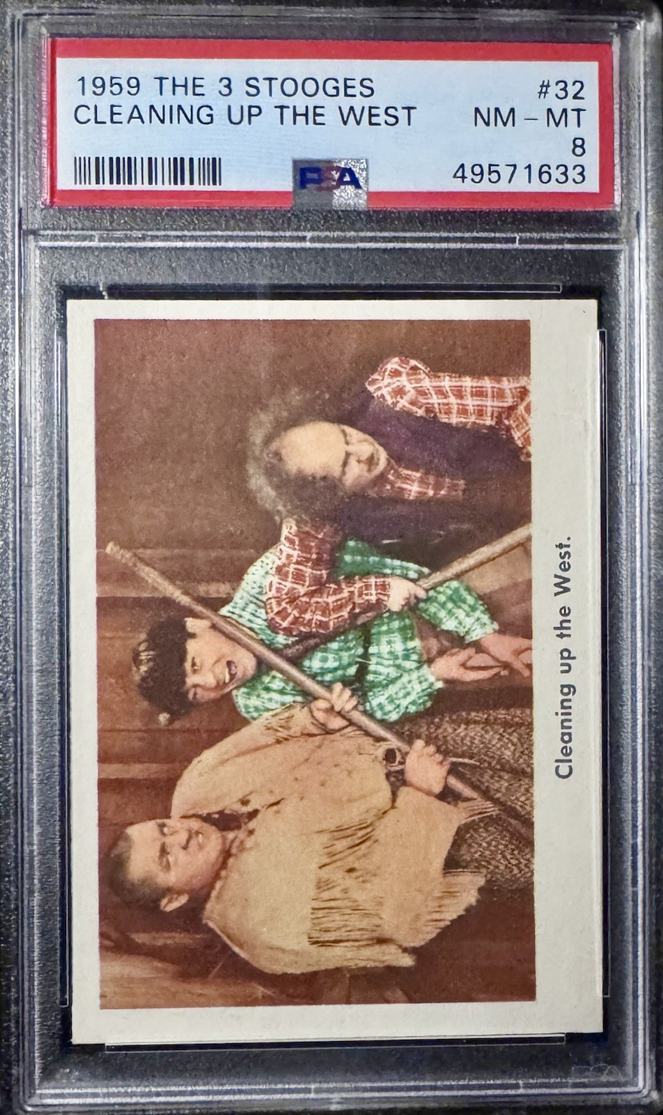 1959 The Three Stooges #32 Cleaning Up The West PSA 8 NM-MT 1959 The Three Stooges #32 Cleaning Up The West PSA 8 NM-MT