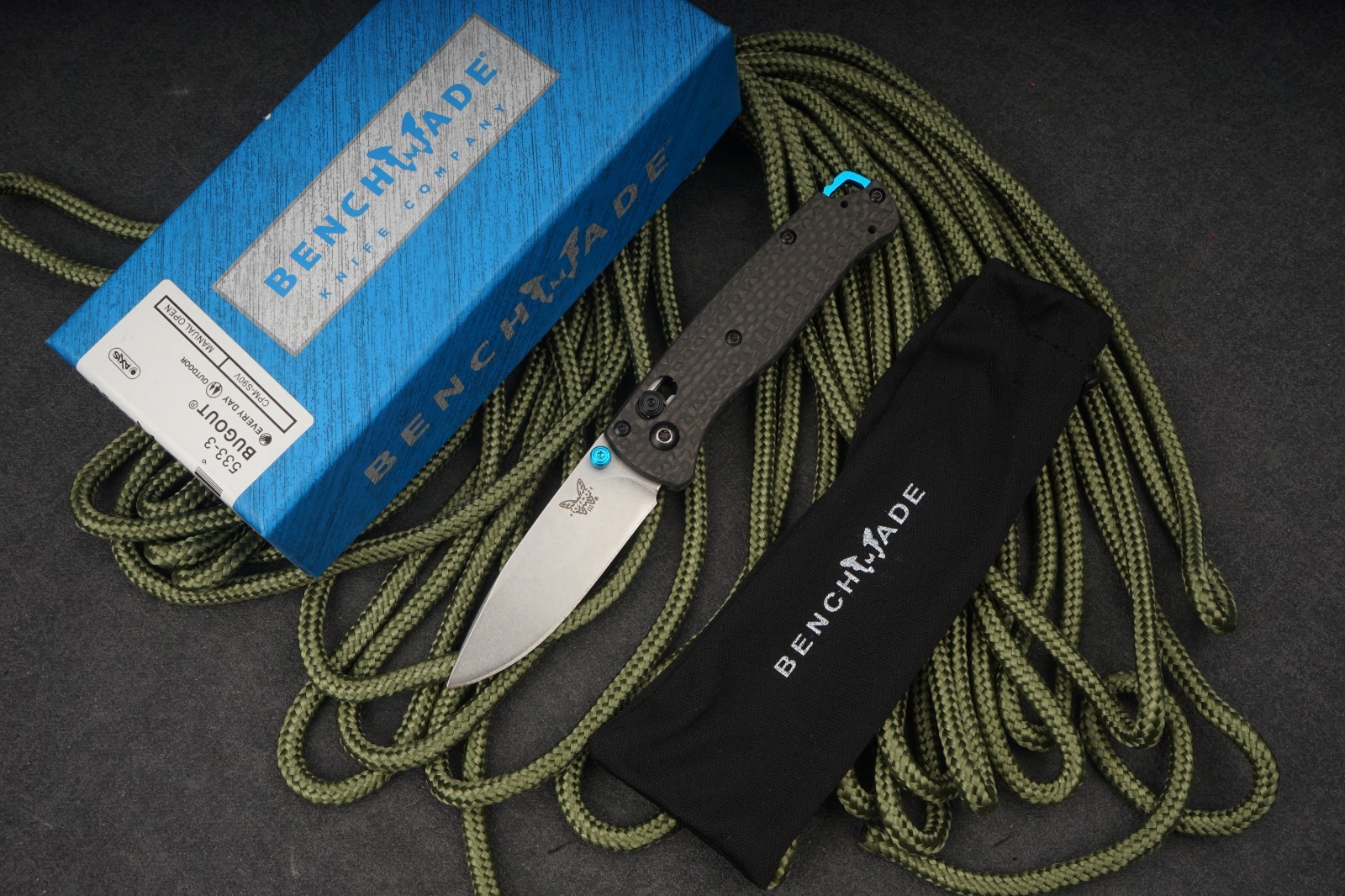 Benchmade 535-3 Bugout Carbon Fiber Knife CPM S90V Blade Folding EDC