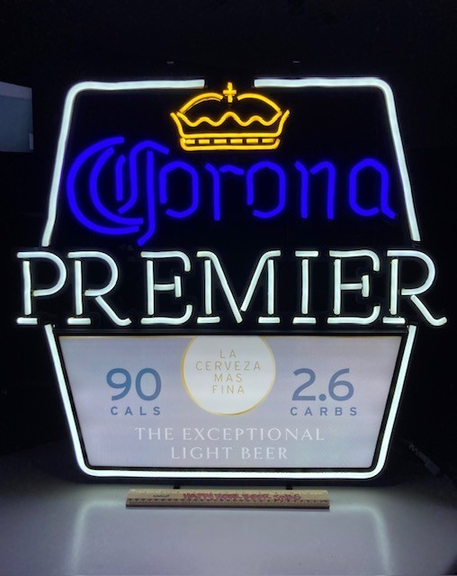 🌟 NEW Corona Premier LED Neo Neon Craft Beer Bar Sign Light Full Range Dimming
