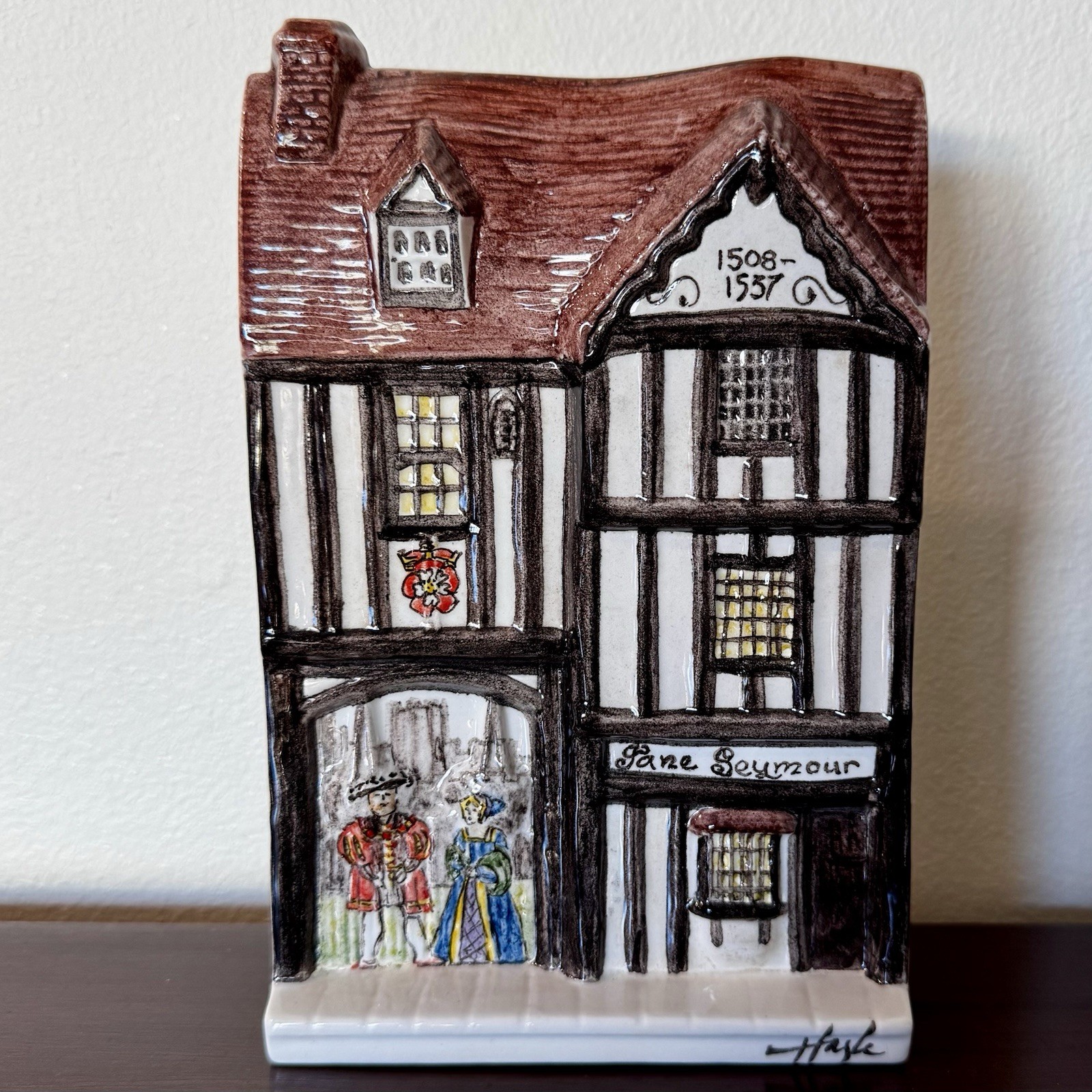 HAZLE CERAMICS A Nation oF Shopkeepers Jane Seymour British House Wall Plaque