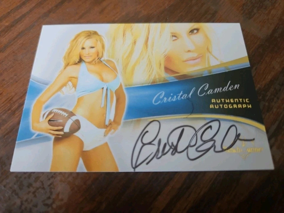 2013 Bench Warmer Bubble Gum Autograph Gold Foil Cristal Camden #69 Auto Playboy
