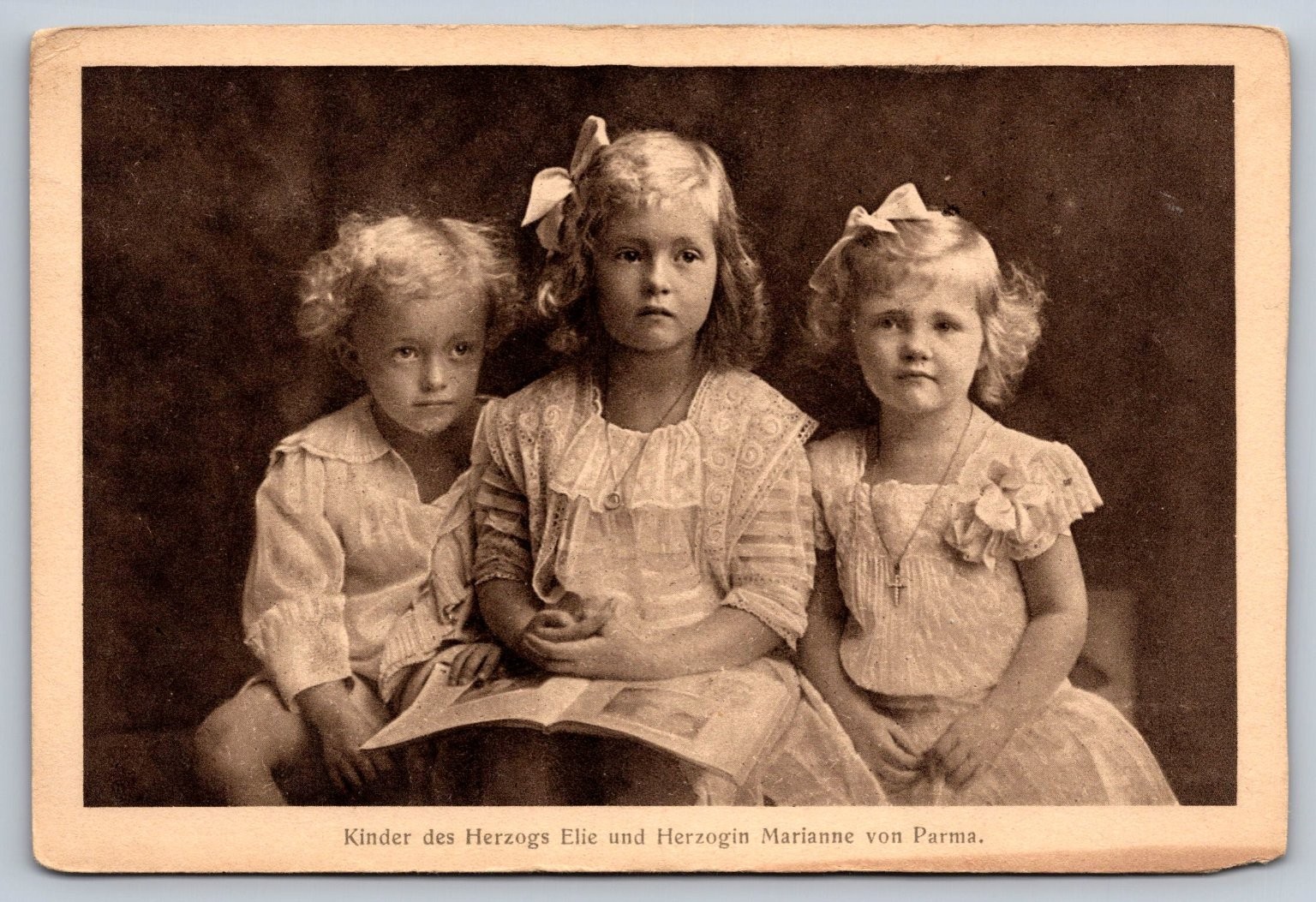RPPC Children of Duke Elias & Duchess Maria Anna of Parma 1910 Royal RPPC Children of Duke Elias & Duchess Maria Anna of Parma 1910 Royal