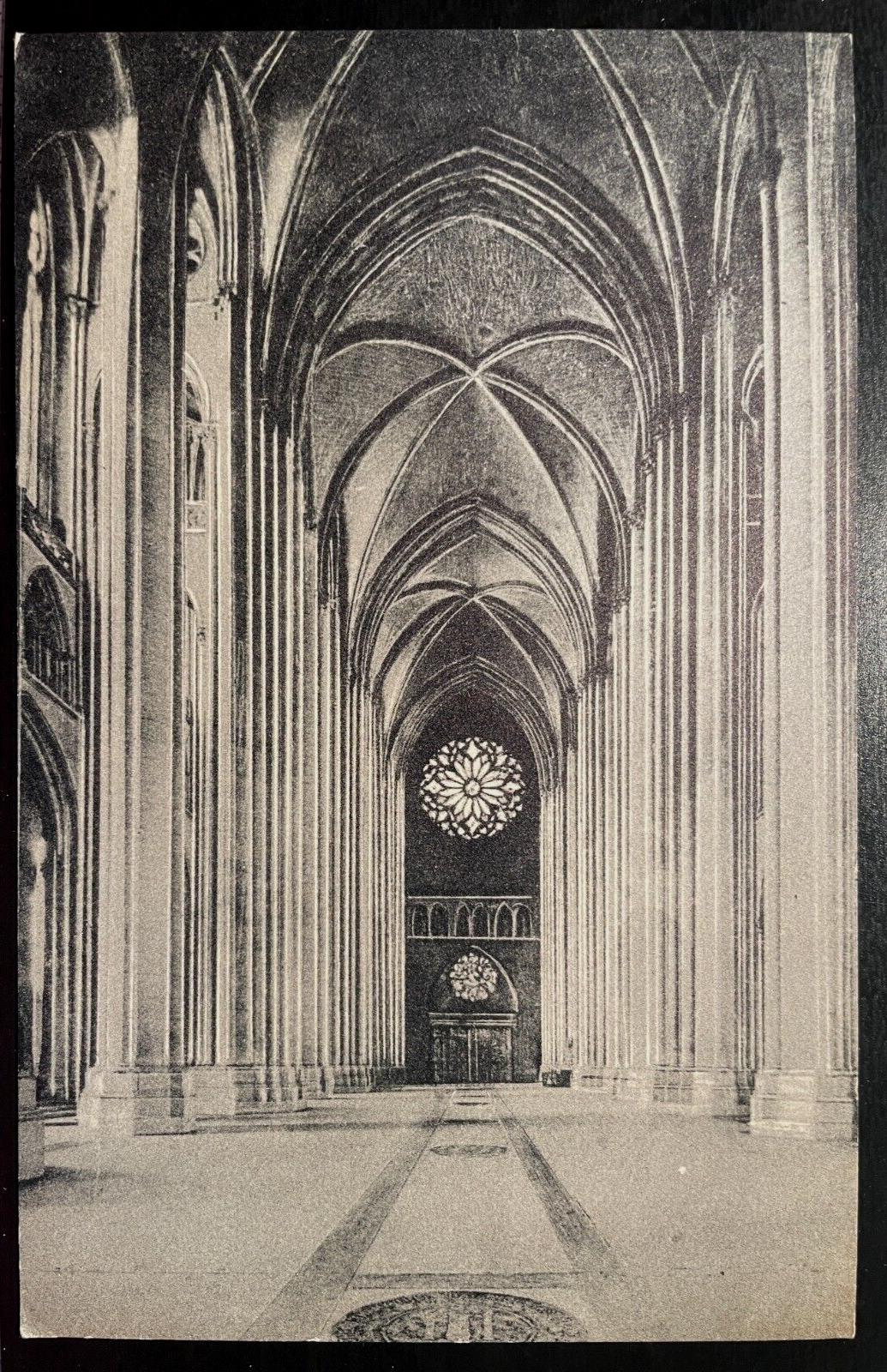 Vintage Postcard 1930's Cathedral of St. John the Divine, Nave, New York City