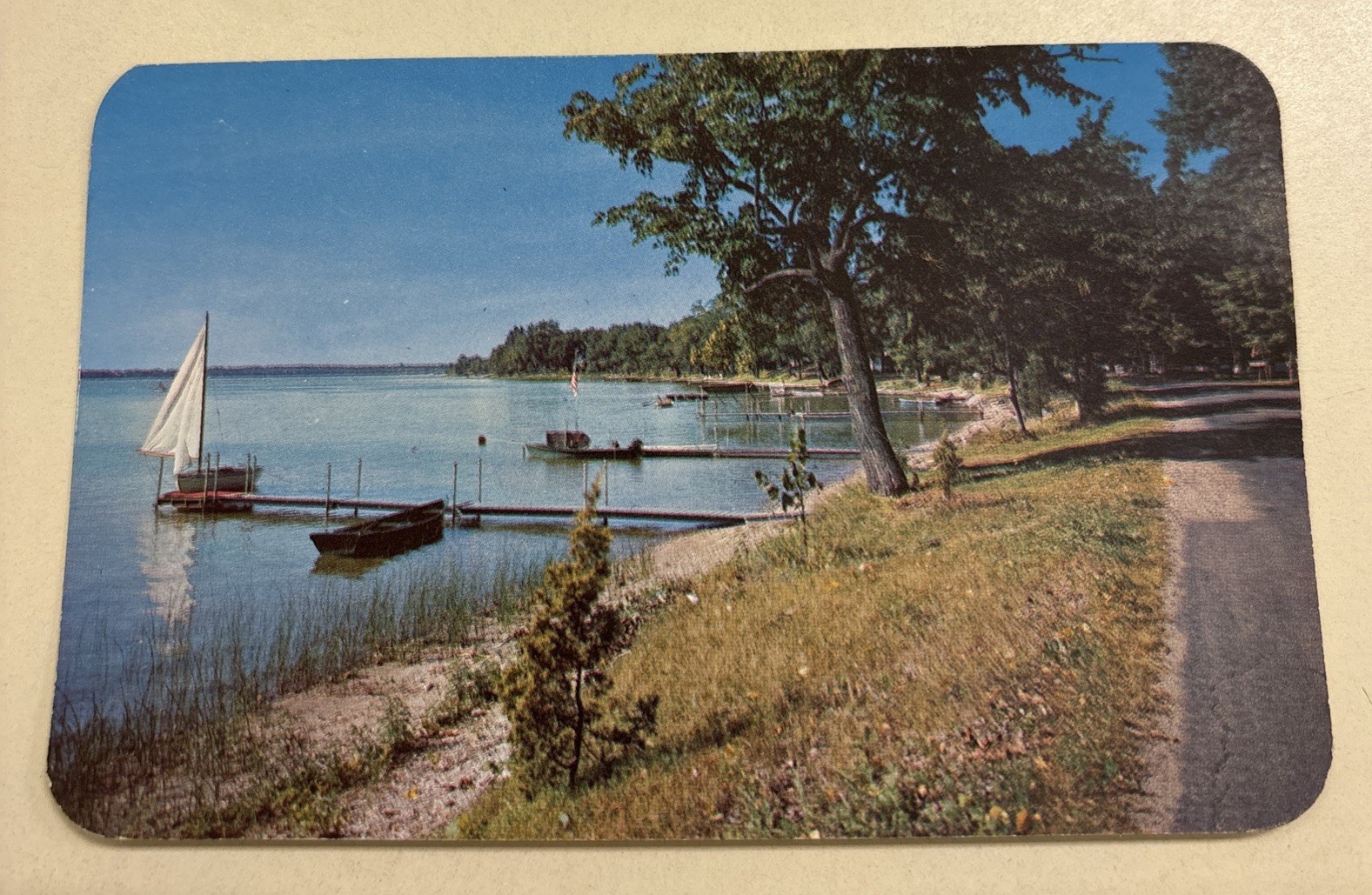 1951 San Souci Coldwater Lake Michigan Postcard Unused 1951 San Souci Coldwater Lake Michigan Postcard Unused
