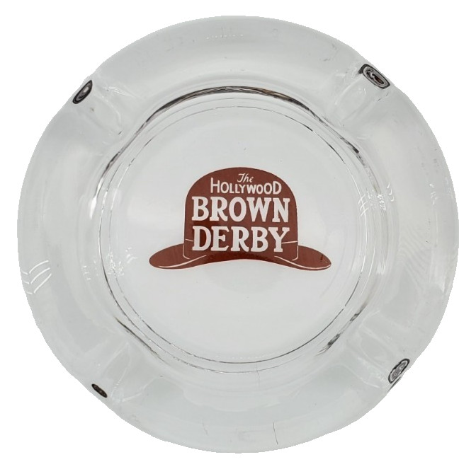 Vintage Marketing Ashtray / The Hollywood Brown Derby / Hollywood California CA