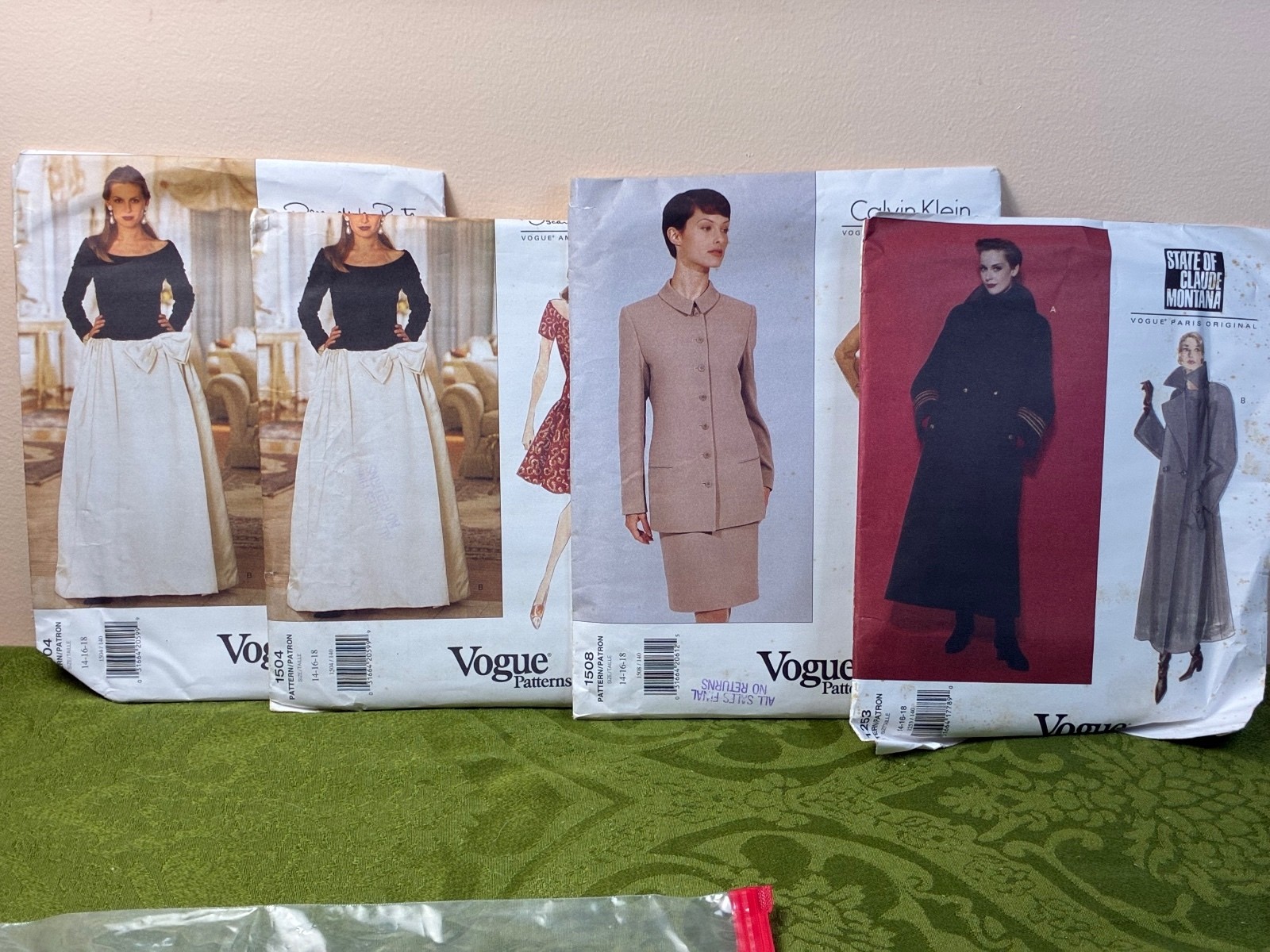 Vintage Vogue Paris originals sewing patterns