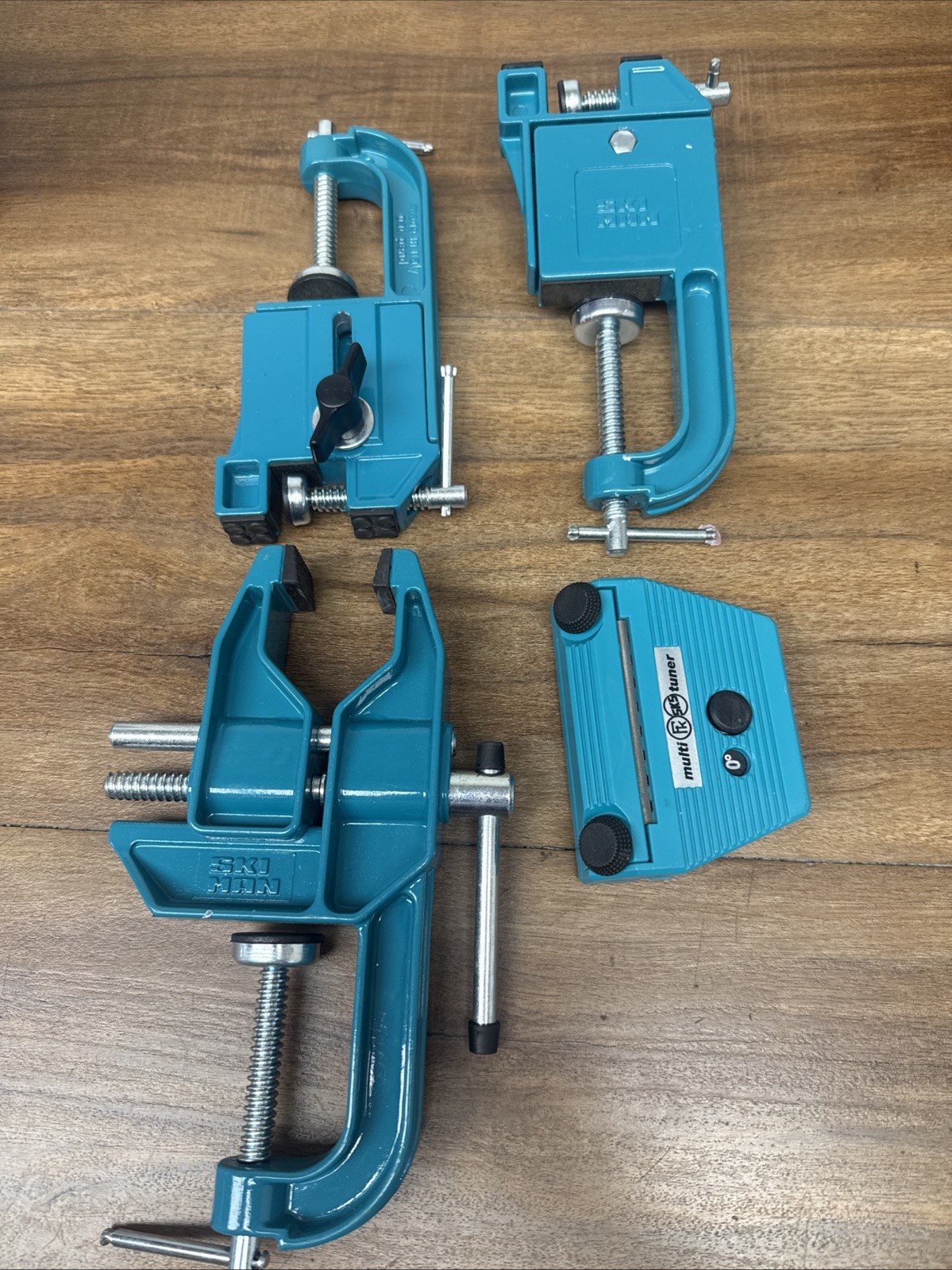 Ski Man Italy Snow Board Clamp-On Bench Vise Ski and Snowboard Tuning. W/ SKS
