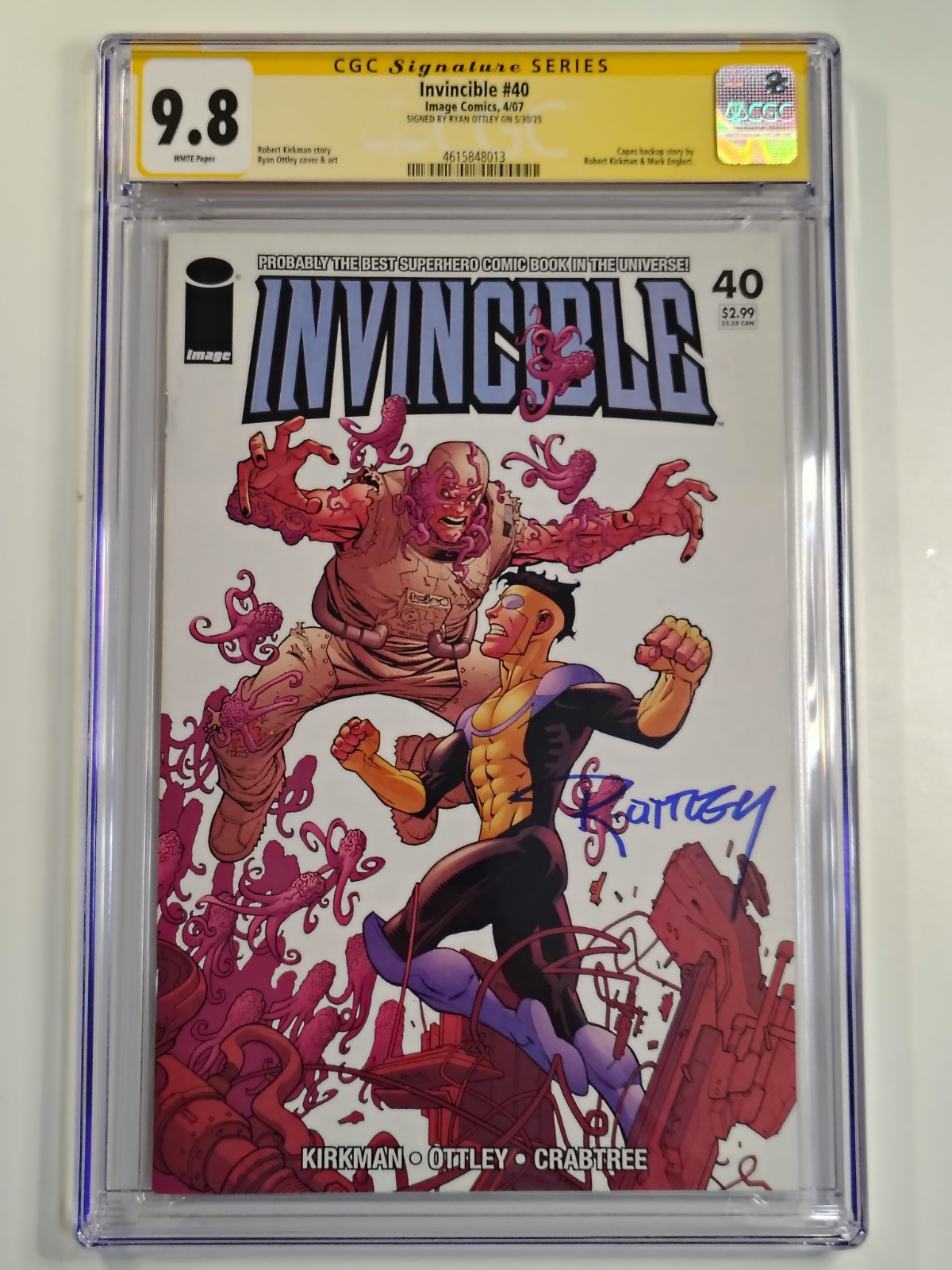 Invincible #40 (2007) CGC Signature Series 9.8 Ryan Ottley