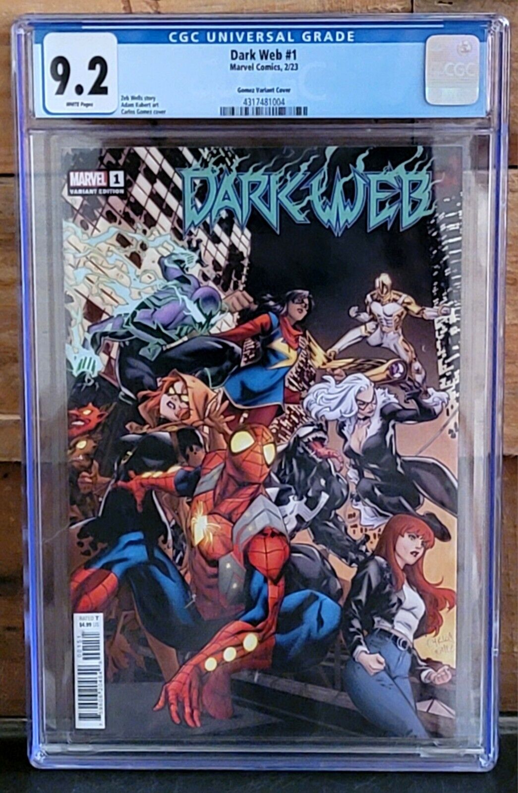 Dark Web 1 CGC 9.2 Marvel Comics 2023 Gomez Variant Edition NM-
