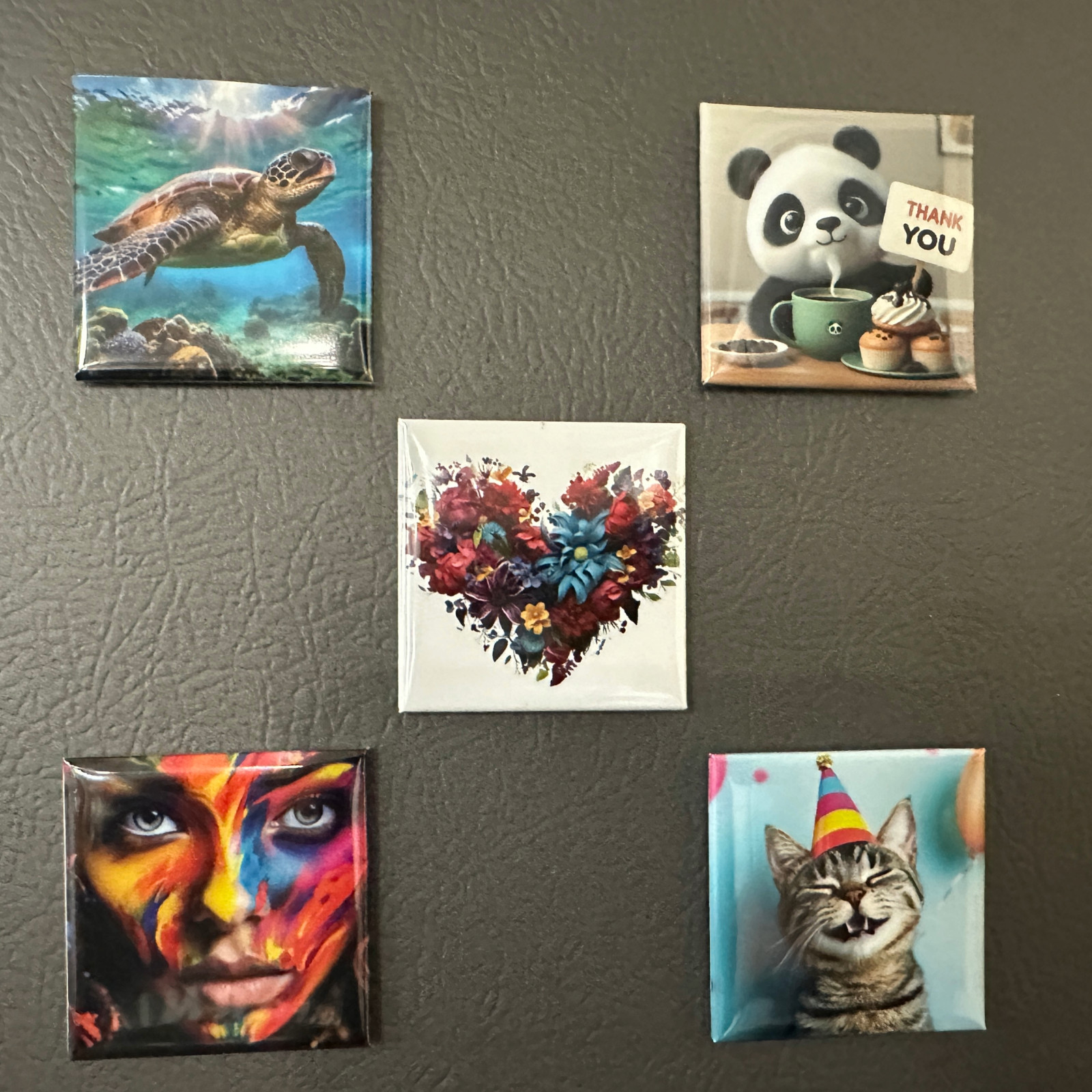 Custom Square Photo Magnets 2x2\