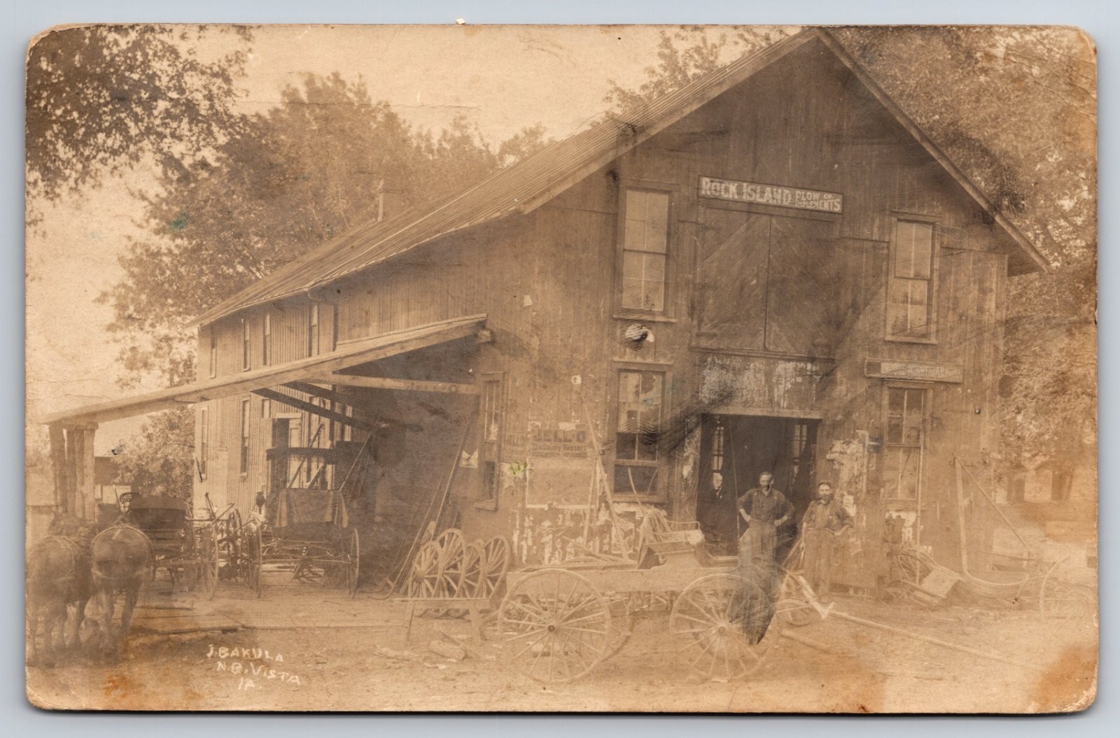 Rock Island Plow Co. Implements Store North Buena Vista Iowa Real Photo RPPC Rock Island Plow Co. Implements Store North Buena Vista Iowa Real Photo RPPC