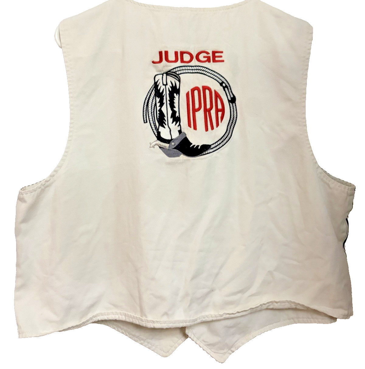 IPRA Rodeo Judge Vest | Authentic Western Arena Official Uniform USA Vintage