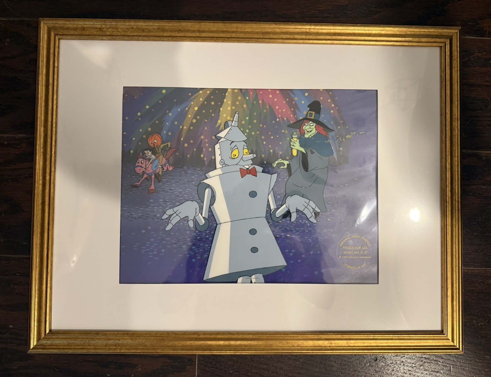 Legends of Art Filmation Journey Back to Oz 1973 Production Cel Framed COA