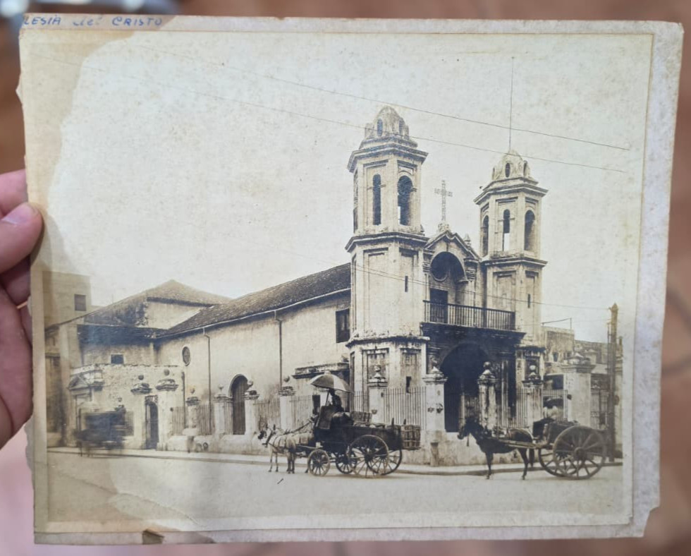 1900s CUBA CUBAN OLD HAVANA CRISTO CHURCH HORSES STREET SCENE CABINET PHOTO XXL