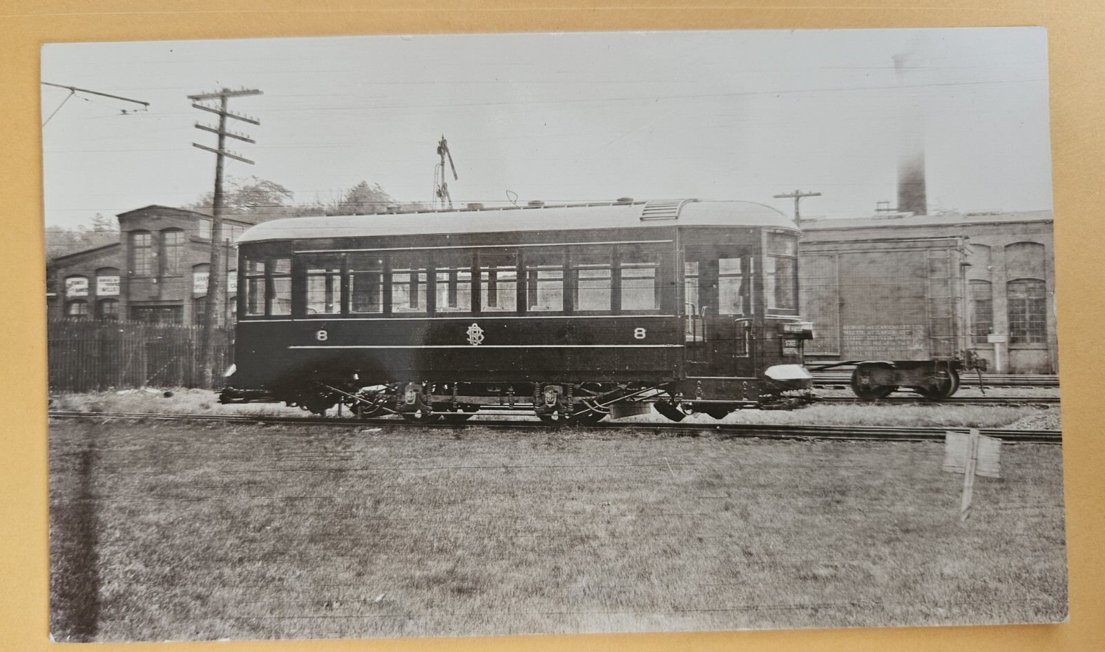1913 ? RPPC OGDENSBURG STREET RAILWAY Trolley NEW YORK Real PHOTO POST CARD tram