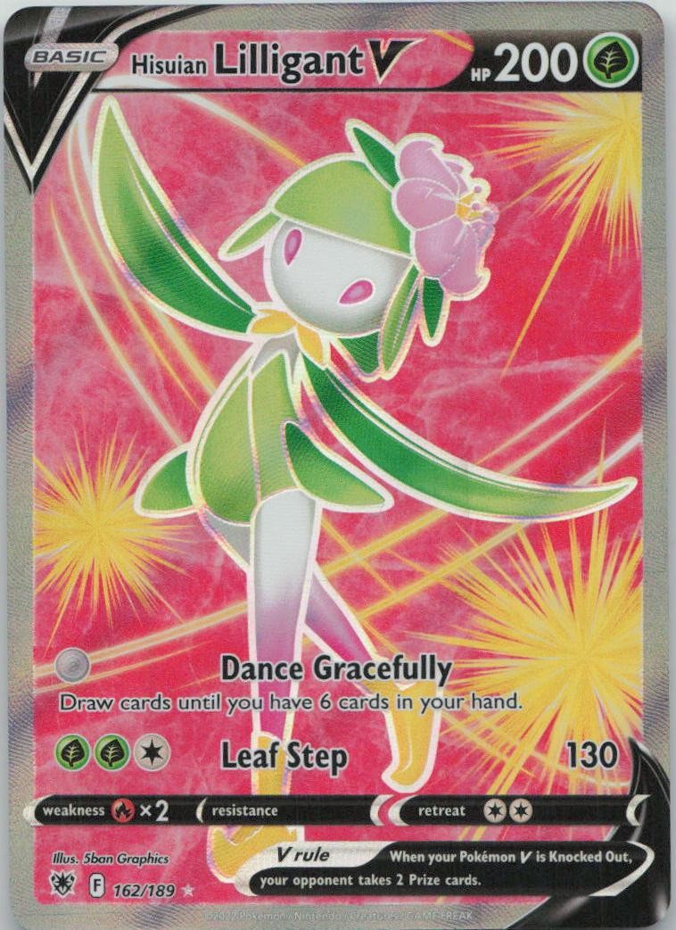Pokemon Hisuian Lilligant V Astral Radiance #162 NM EN