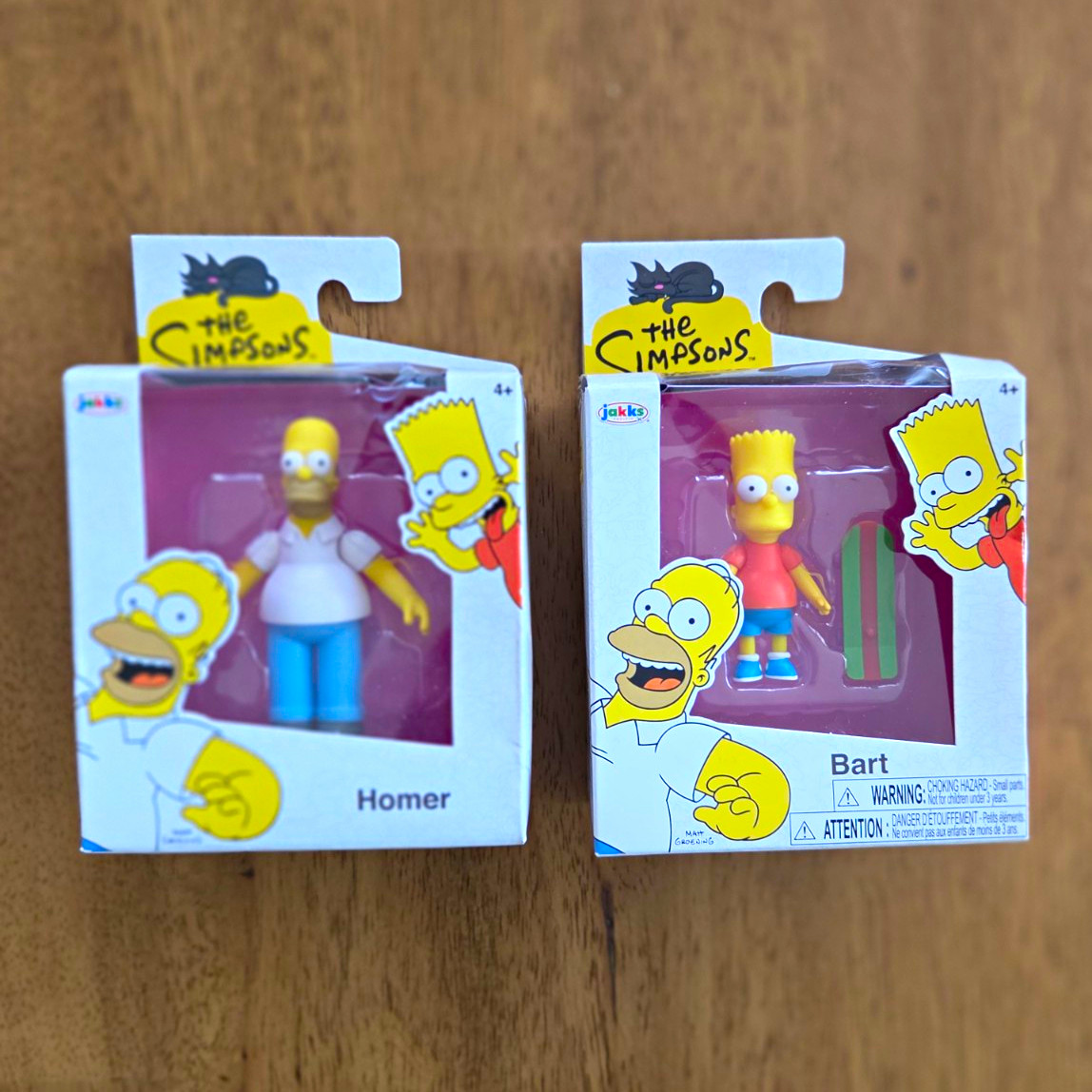 JAKKS Pacific The Simpsons Homer & Bart 2pc Mini Figure Set w/ Accessory 4+