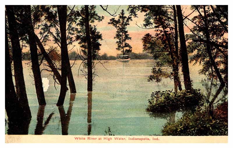 Postcard PANORAMIC SCENE Indianapolis Indiana IN s/06 AP6692