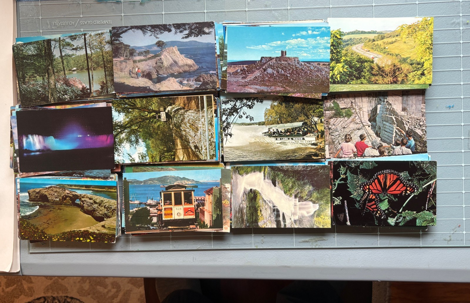 Lot of 50 Vintage Chrome Postcards , All unsed scenery of USA . No Postage .