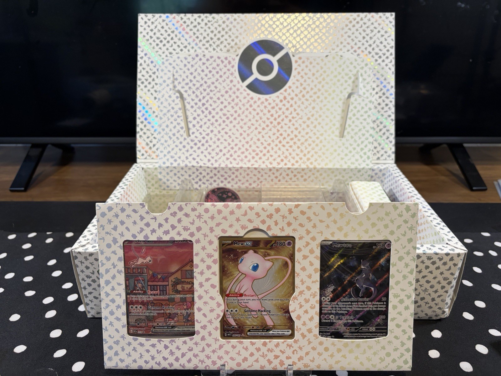 Pokemon 151 UPC NO PACKS (Sealed Promos) Mew Mewtwo Box Playmat Accessories Pokemon 151 UPC NO PACKS (Sealed Promos) Mew Mewtwo Box Playmat Accessories