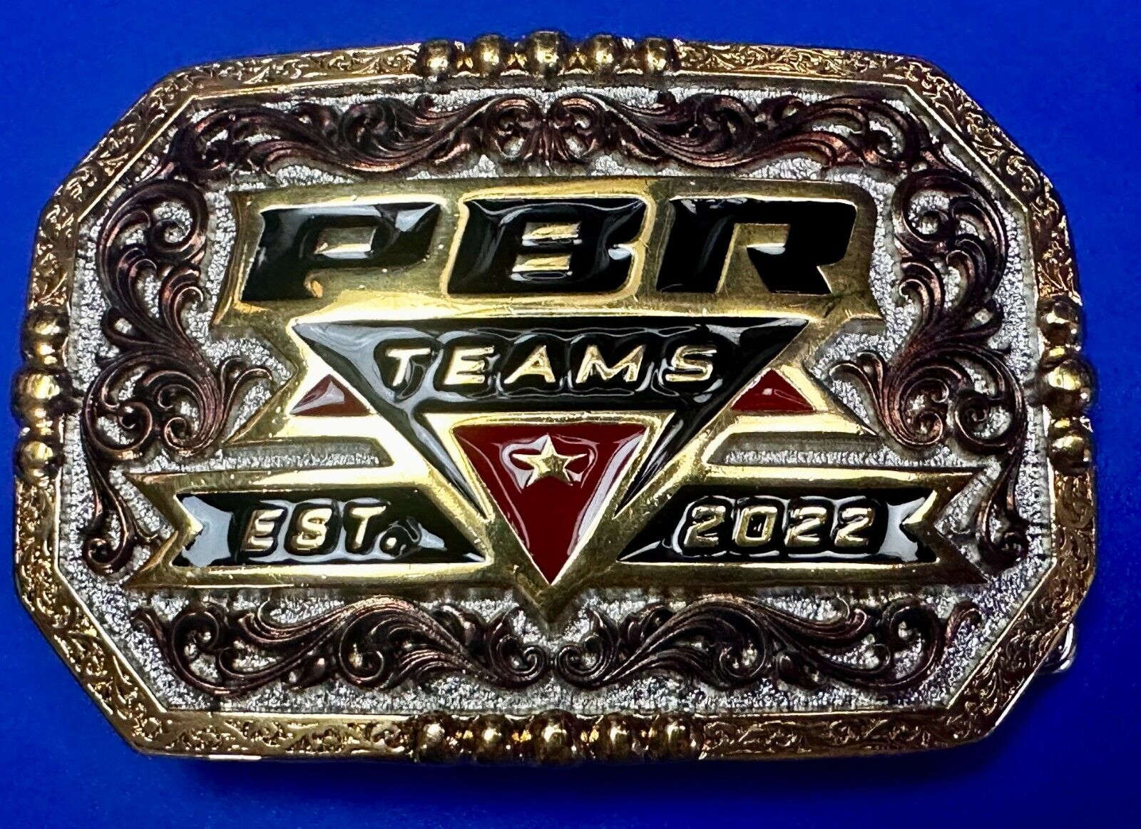 PBR Teams 2022 Montana Silversmiths Pro Bull Riders Rodeo Belt Buckle