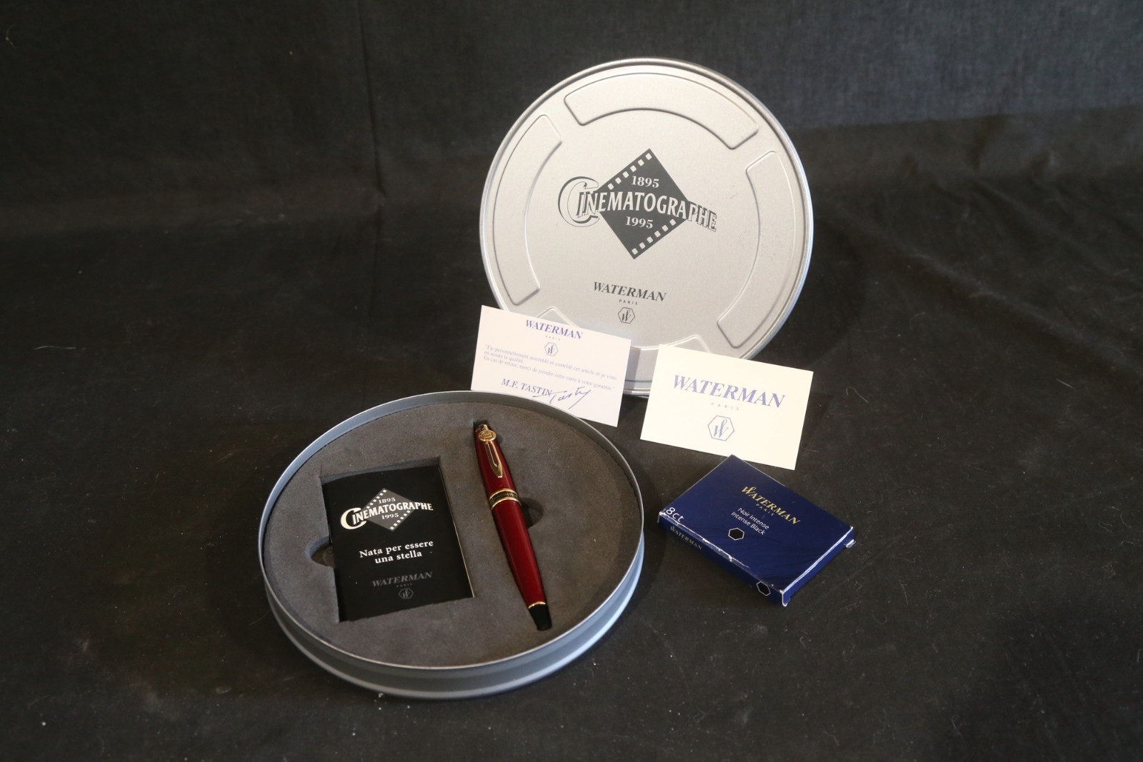 waterman cinemographe 1885 1995 limited edition bordeaux expert fountain pen