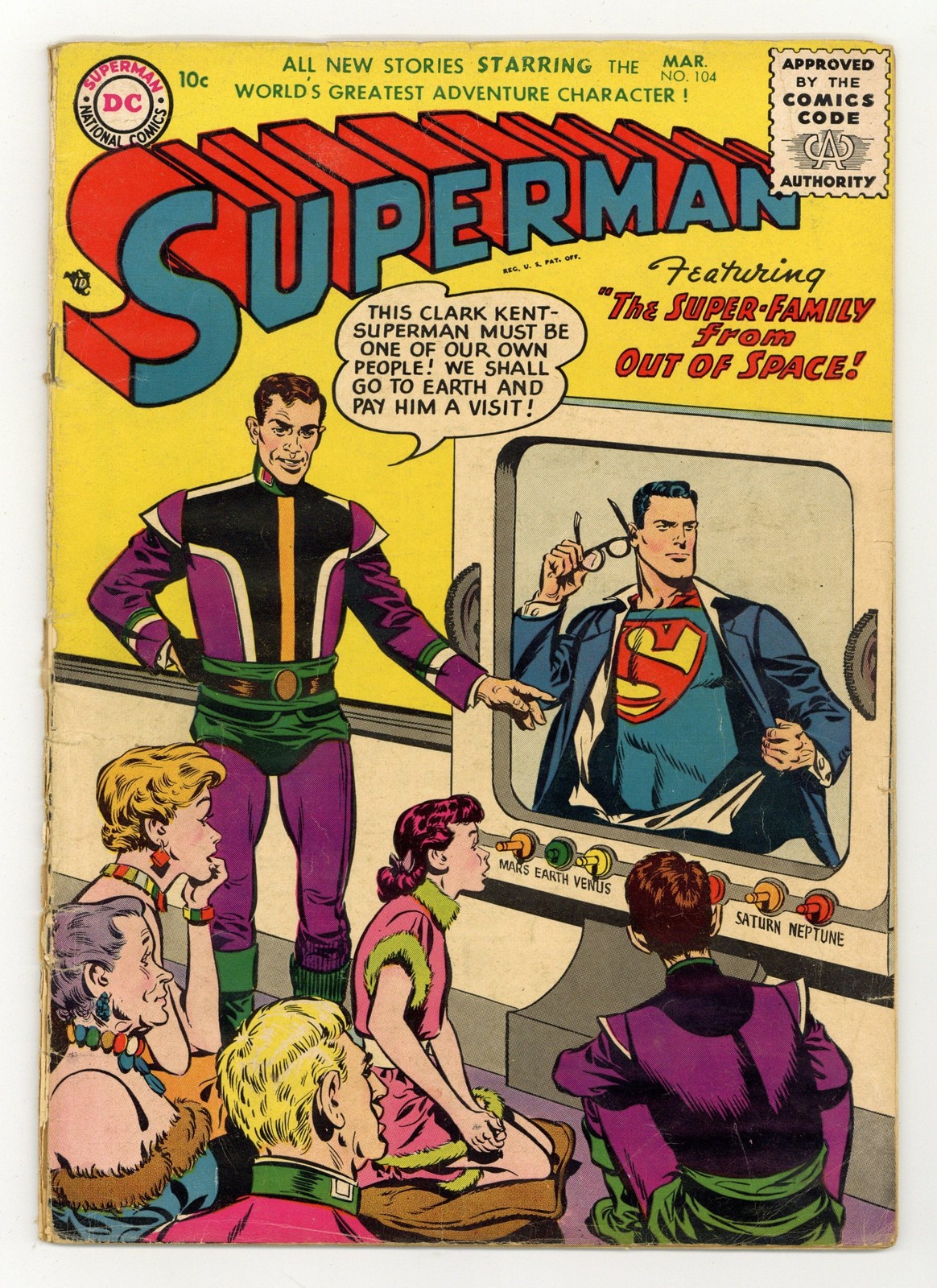Superman #104 FR/GD 1.5 1956