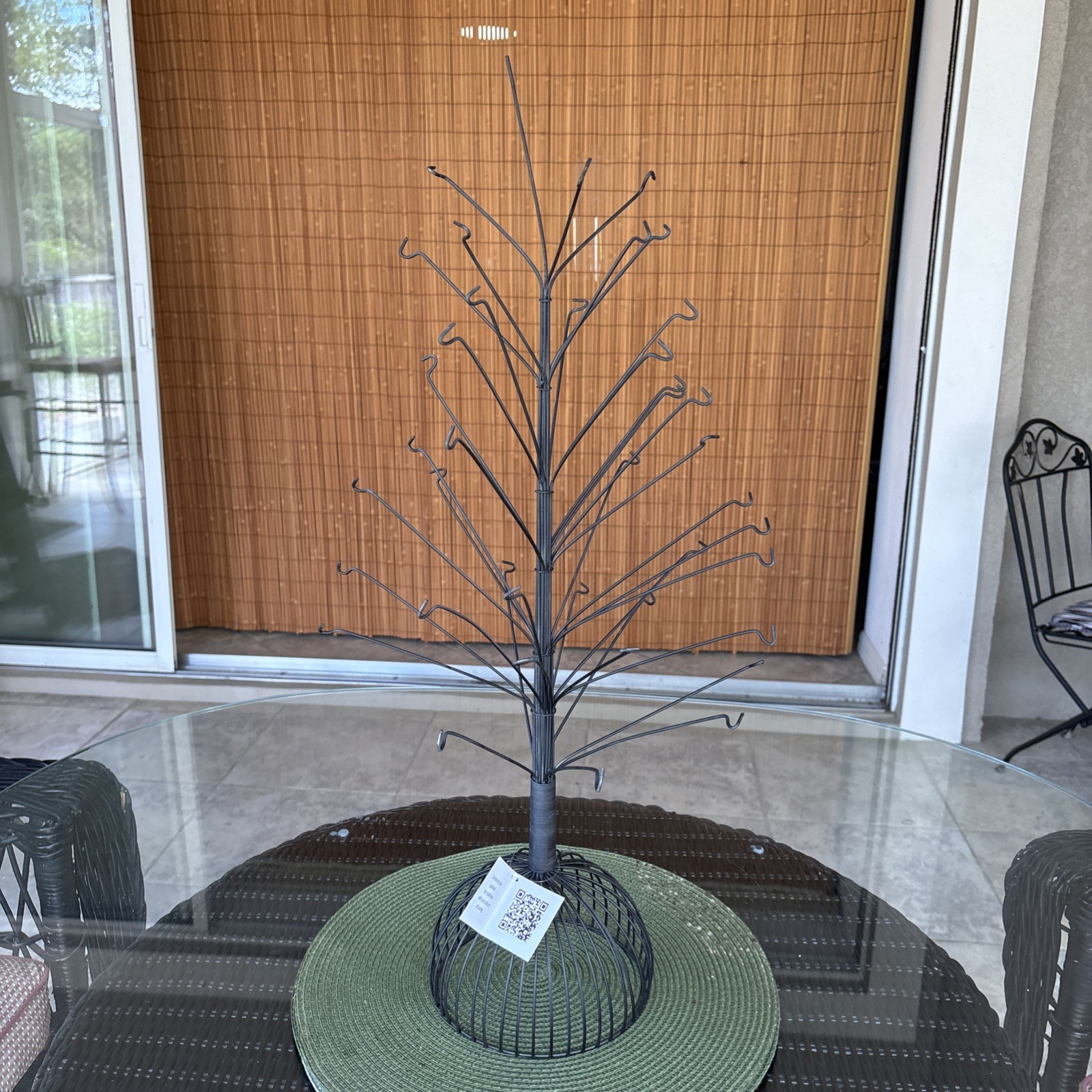 Vtg Antique Victorian era Style Wire CHRISTMA Tree 26