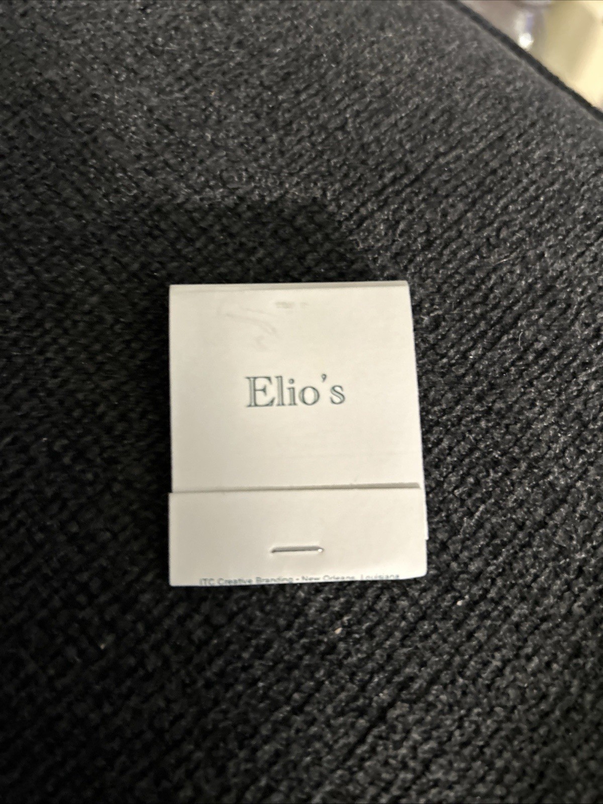 Elio’s Restaurant, New York City, Full Unstruck Matchbook