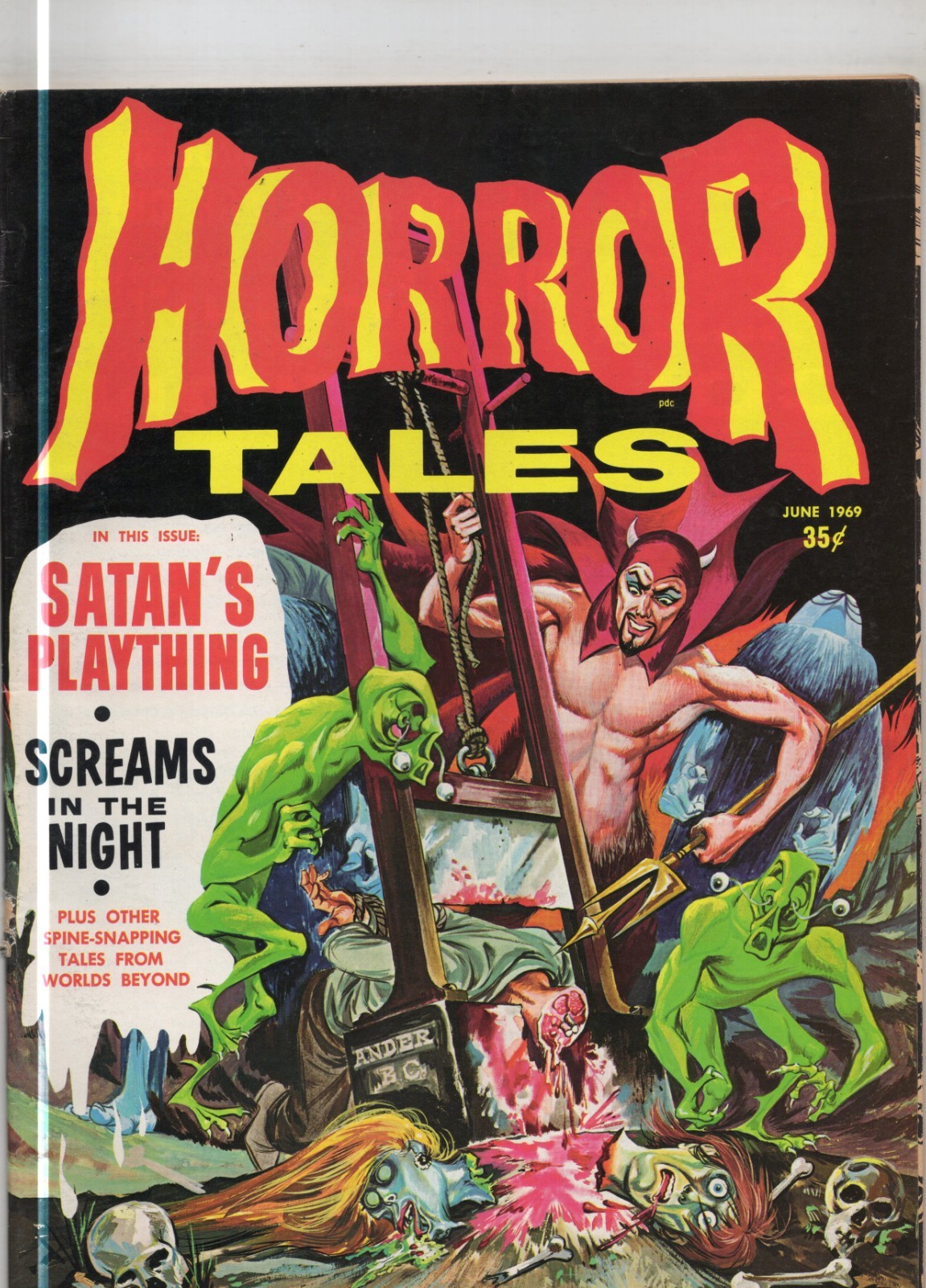 Horror Tales Comic Magazine Vol 1 #7 Eerie Pub June 1969 Grade VG/F 5.0