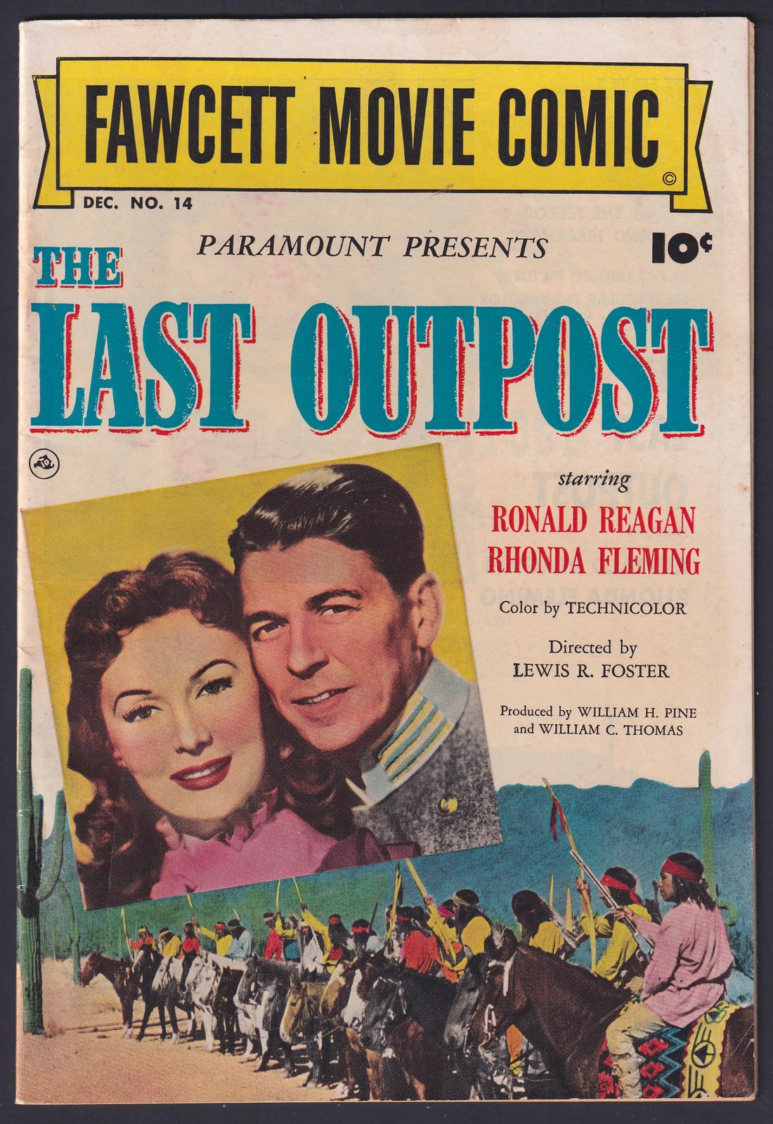 Fawcett Movie Comic 14 (1951) FN/VF 7.0 Last Outpost Reagan Western