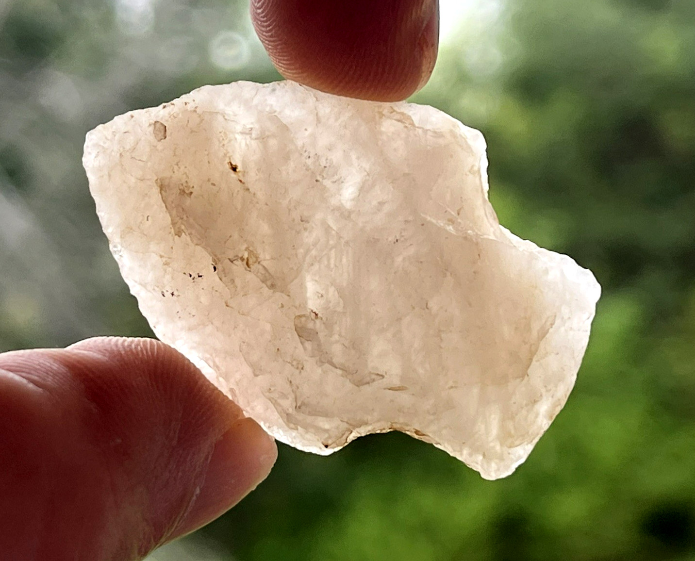 EXCEPTIONAL N.CAROLINA QUARTZ STEMMED POINT ARROWHEAD AUTHENTIC ARTIFACT GA
