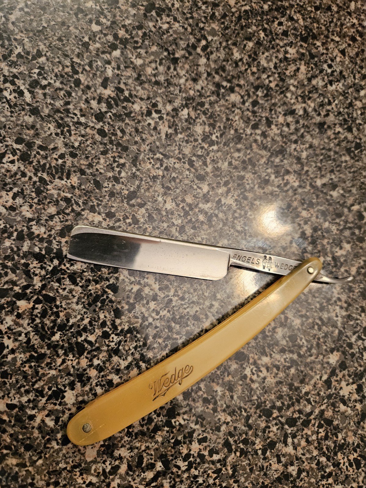 Vintage F.W. Engels Solingen Germany 5/8 Straight Razor - Engels Wedge -...