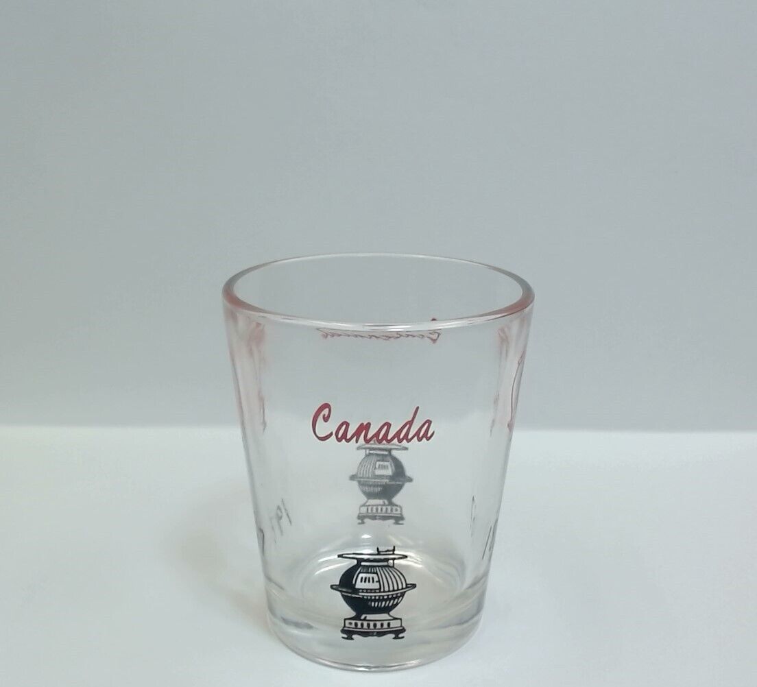 Vintage 1867-1967 Canada Centennial Small Souvenir Glass 3-1/4