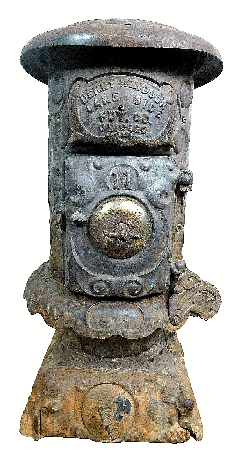 Oregon Artifact 1890s Railroad Train Heater Stove Thorne Windsor Derby 11 PARTS
