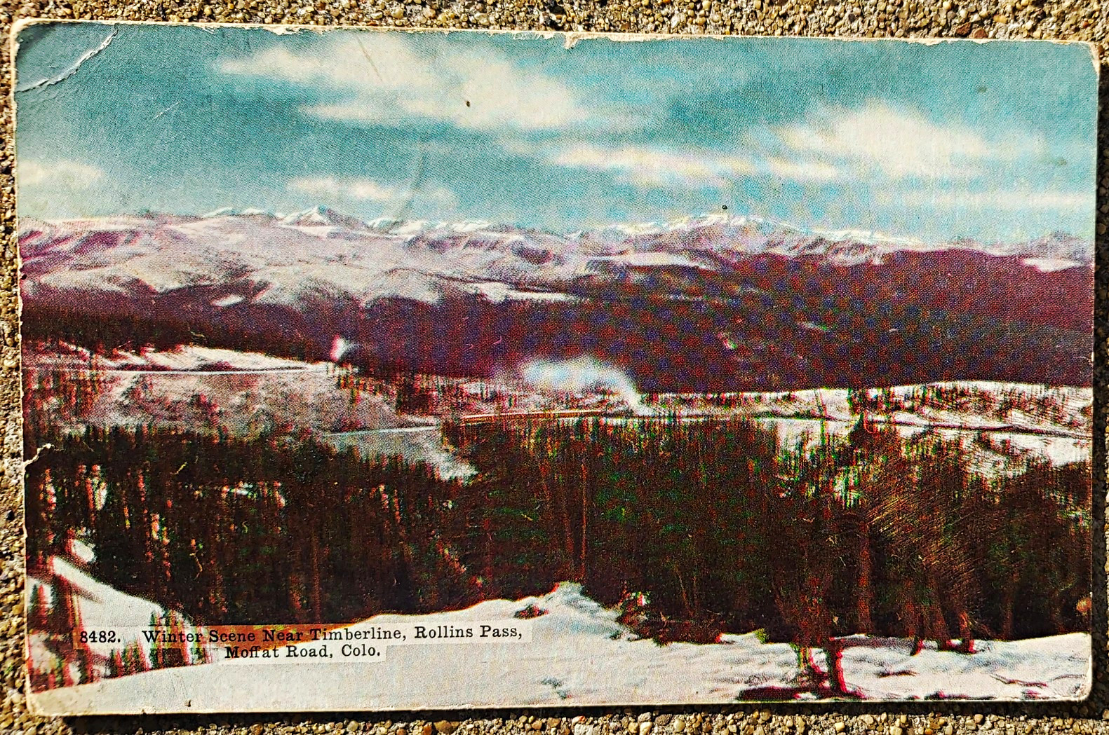 Rollins Pass CO Winter Mountain Scene Postcard Posted Divided Back 1907-1915