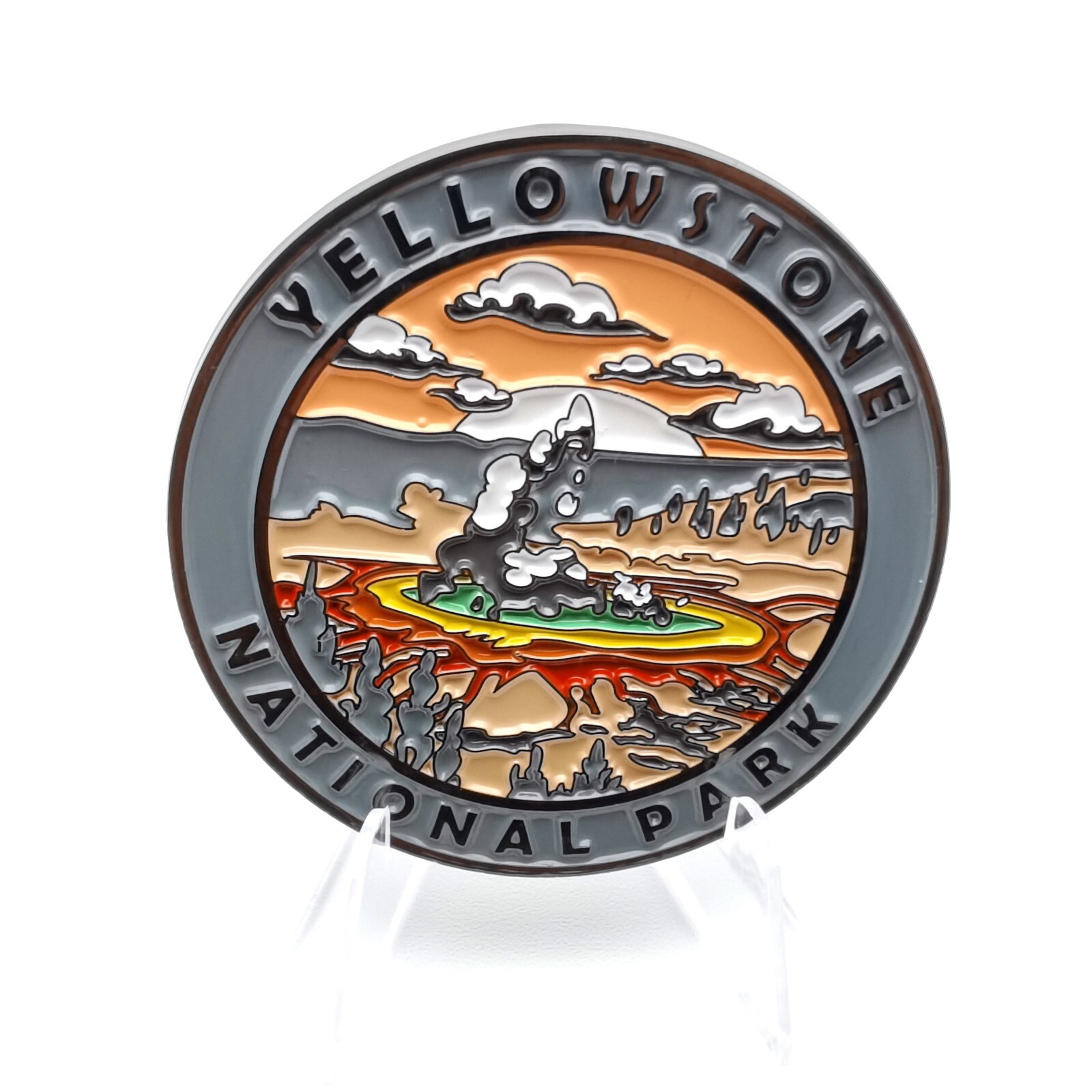 Cre8Travel Yellowstone National Park Collectible Magnet - Enamel Finish, NEW