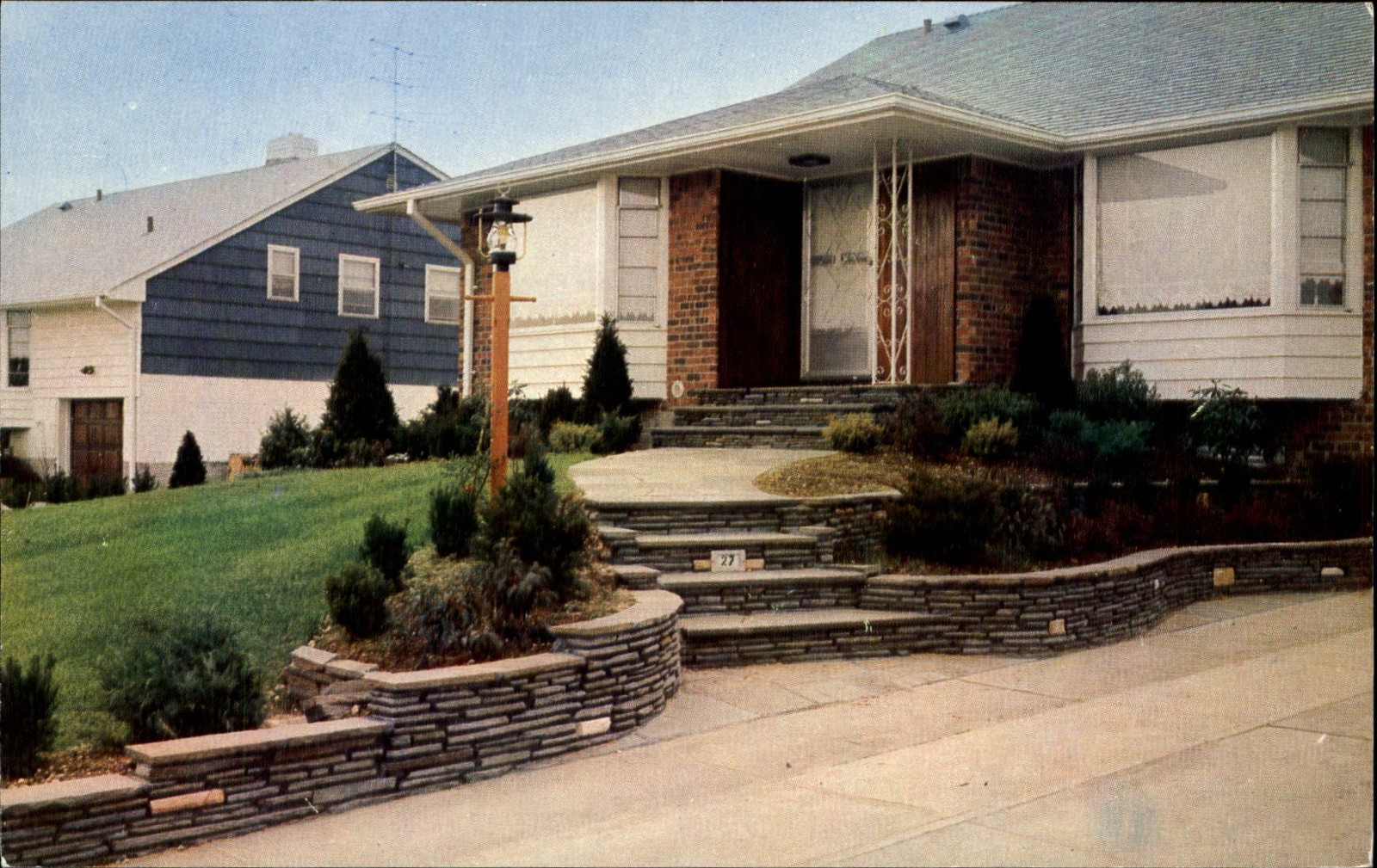 Lawlor Stone Co West Hempstead New York advertising ~ 1960s postcard
