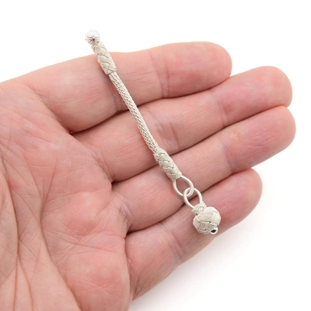 Trabzon kazaz hand-knitted tassel 1000 silver for tasbih, misbaha, worry 730211