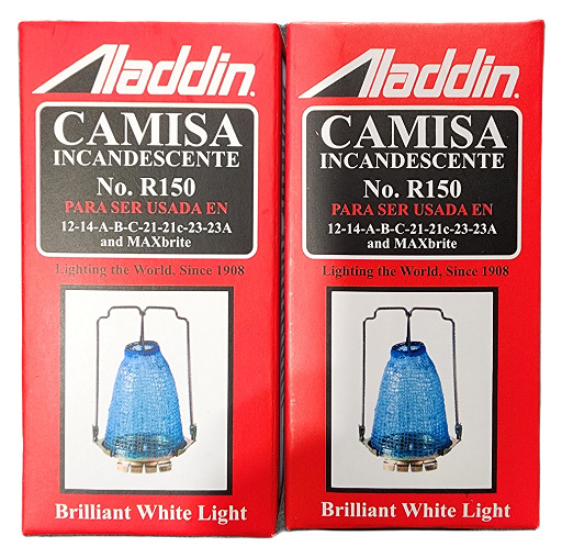 ONE BRAND NEW IN BOX ALADDIN LAMP CAMISA INCANDESCENTE PART # R150 FRESH PRODUCT