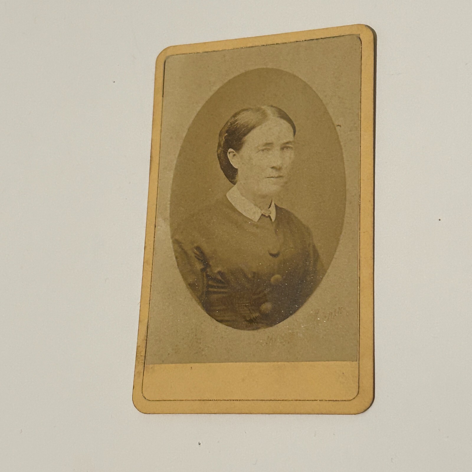 Antique 1870s CDV Woman Portrait San Francisco California Shew\'s Studio A