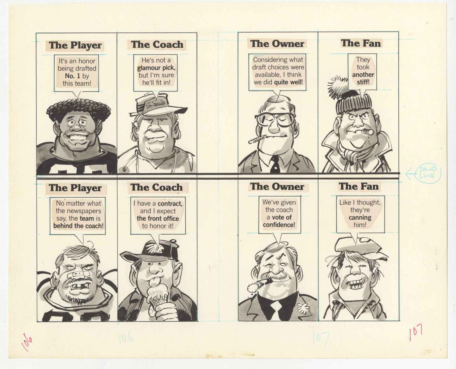 Jack Davis MAD Original Comic Art - It Depends on your Point of View - 7 page st