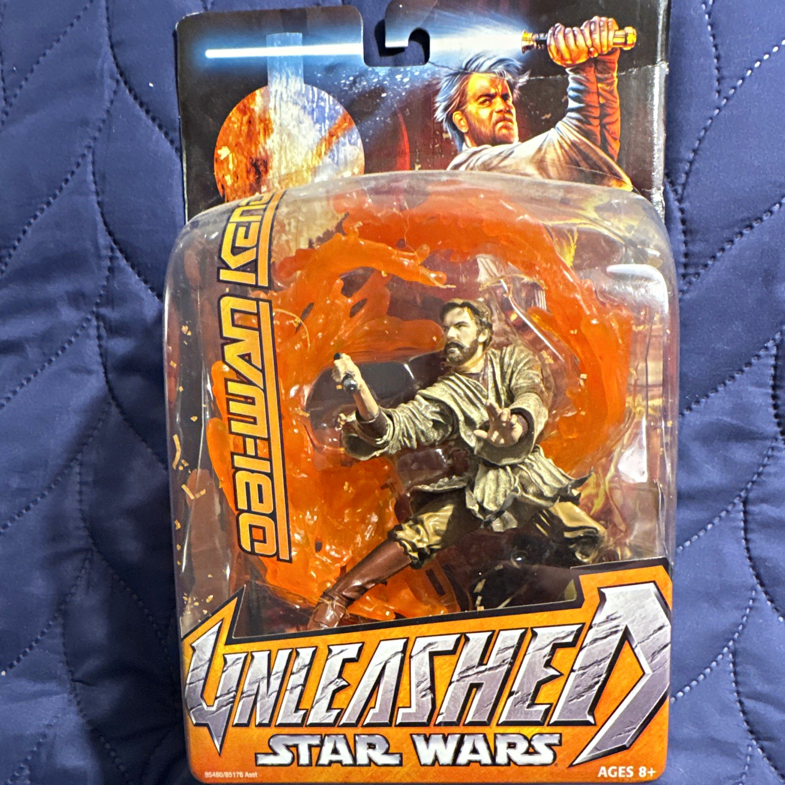 Vintage 2005 Hasbro Star Wars Unleashed Obi-Wan Kenobi Figure Sealed Mustafar