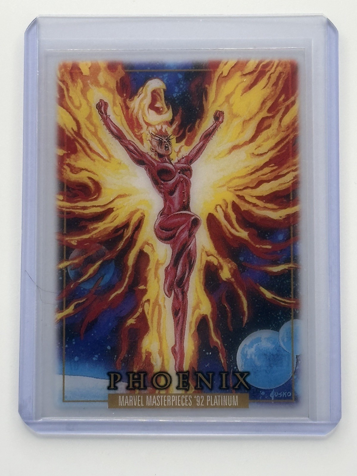 2024 Upper Deck SkyBox Marvel Masterpieces ’92 Platinum Phoenix #67 Clear Cut