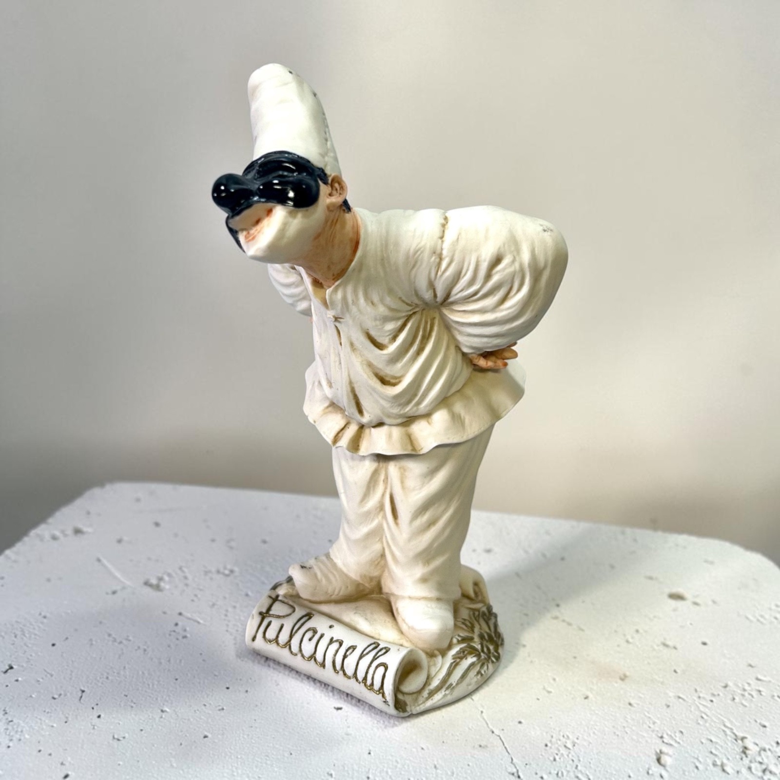Vintage ARTEFICE Italy PULCINELLA Figurine Commedia Dell’Arte Decorato A Mano 5