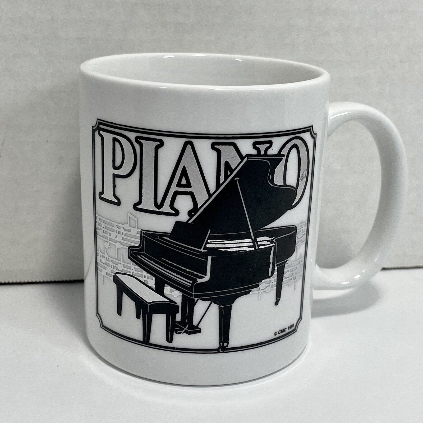 Grand Piano Ceramic Coffee Cup Mug 1991 Concert Recital