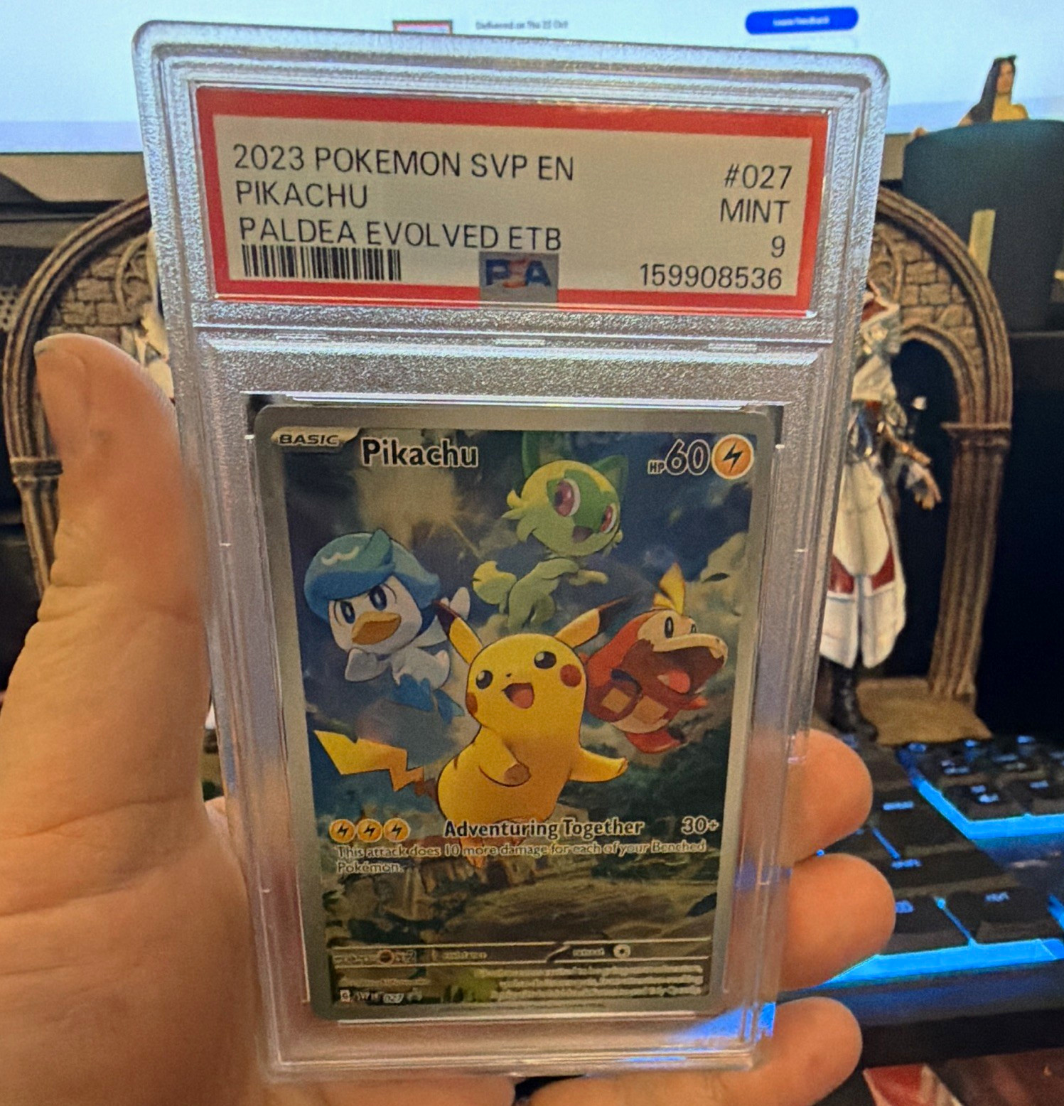 The Pokémon Company Pokémon TCG Pikachu 027 SVP ENG Holo Promo PSA 9