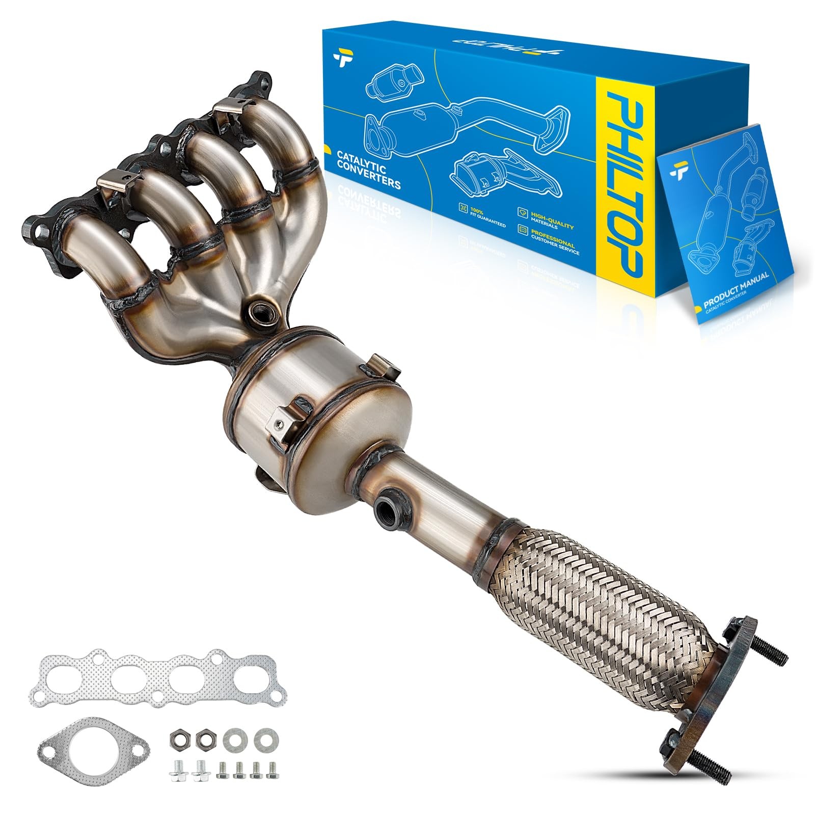 Direct-Fit Catalytic Converter for 2011-2019 Fiesta 1.6L NA EPA 16610 641504 Direct-Fit Catalytic Converter for 2011-2019 Fiesta 1.6L NA EPA 16610 641504