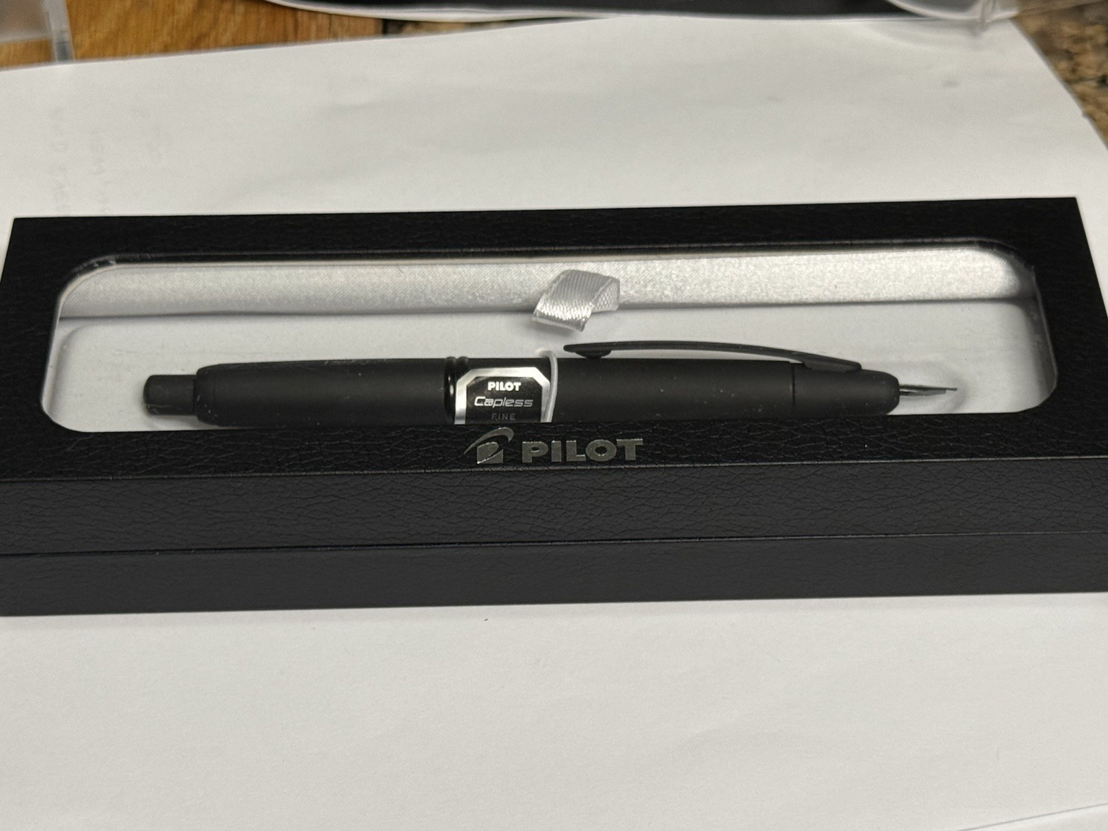 Pilot Vanishing Point Matte Black Capless Retractable Fine Nib Fountain Pen