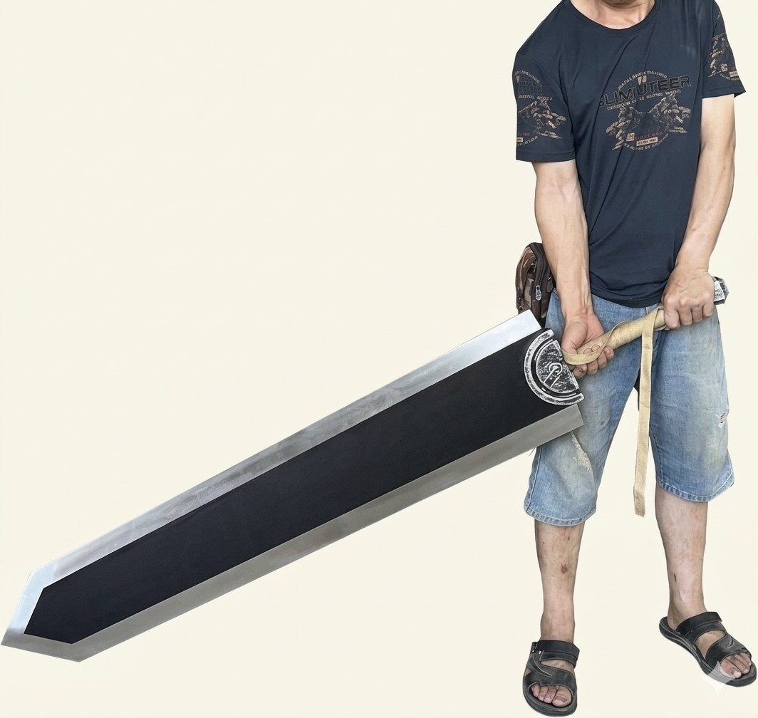 Hand Forged 60 Inches Bezserk Guts Dragon Slayer Sword Black Limited Edition